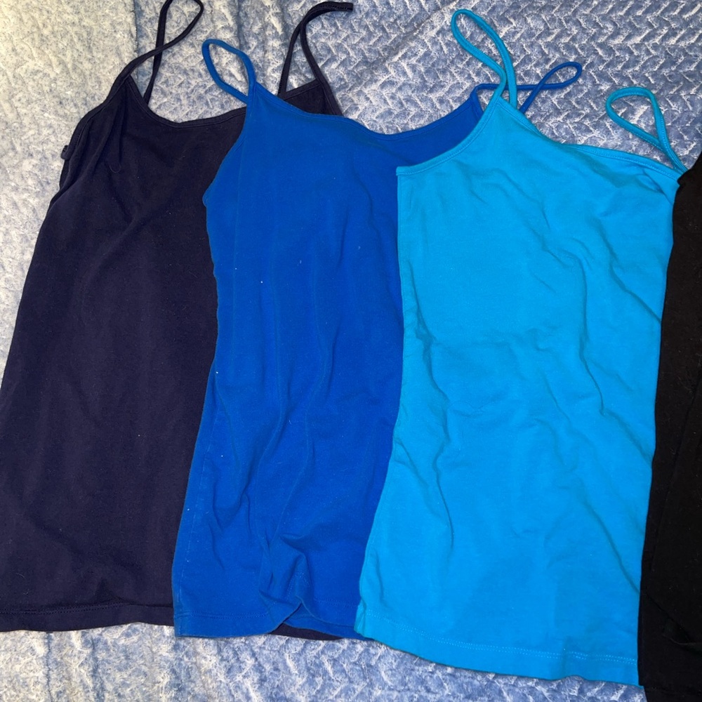 Multiple spaghetti strap tank tops